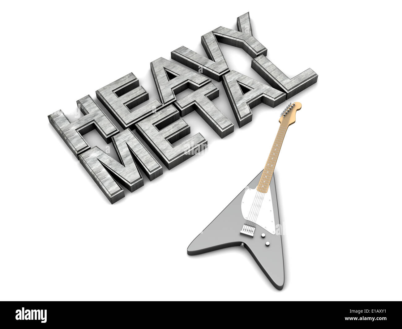 the-word-heavy-metal-with-a-generic-guitar-stock-photo-alamy