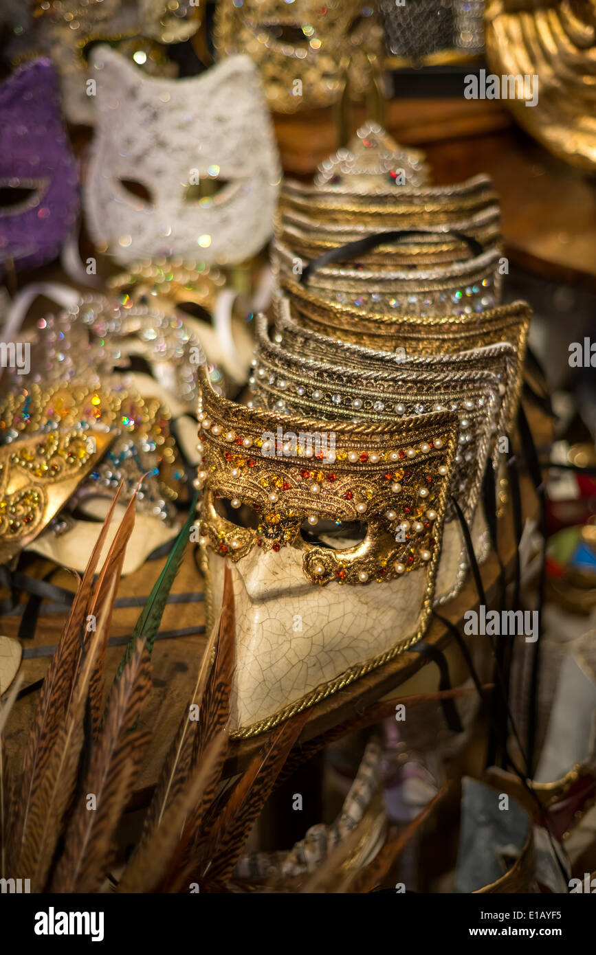 Typical Venice masks in a shop Stock Photo Alamy