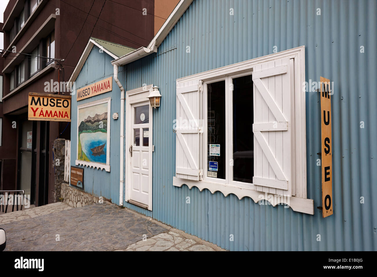 museo yamana scale model miniatures museum Ushuaia Argentina Stock