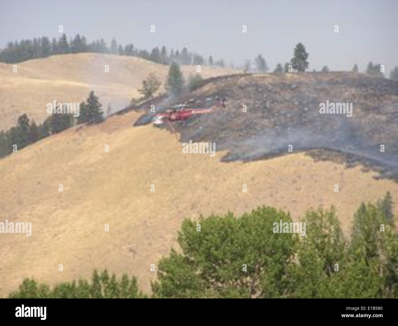 The CB Ranch Fire near Hamilton, Montana, is a recent forest fire that ...