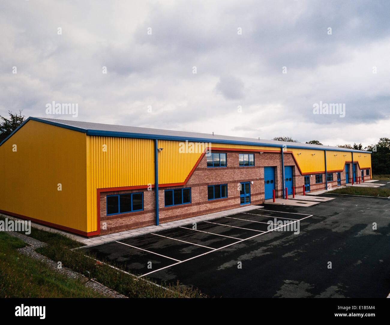 Advance Factory Units, Wales Stock Photo Alamy