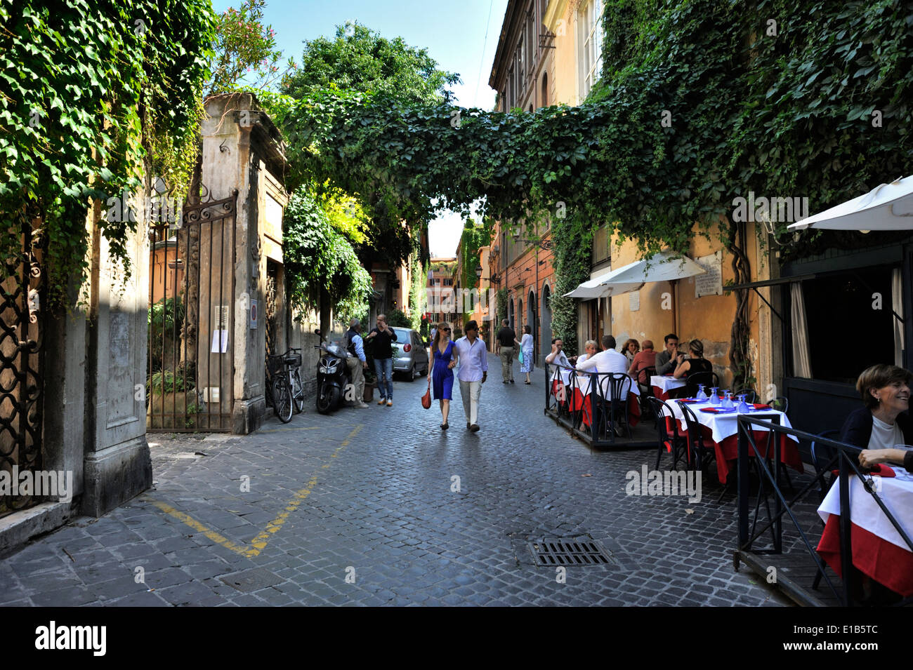 Italy, Rome, Via Margutta Stock Photo