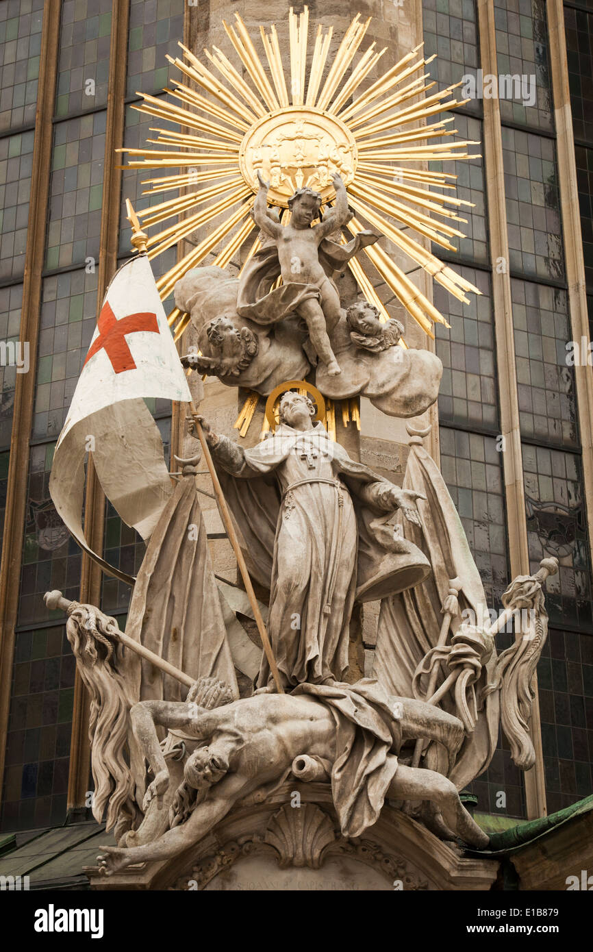 Vor dem Stephansdom in Wien Stock Photo