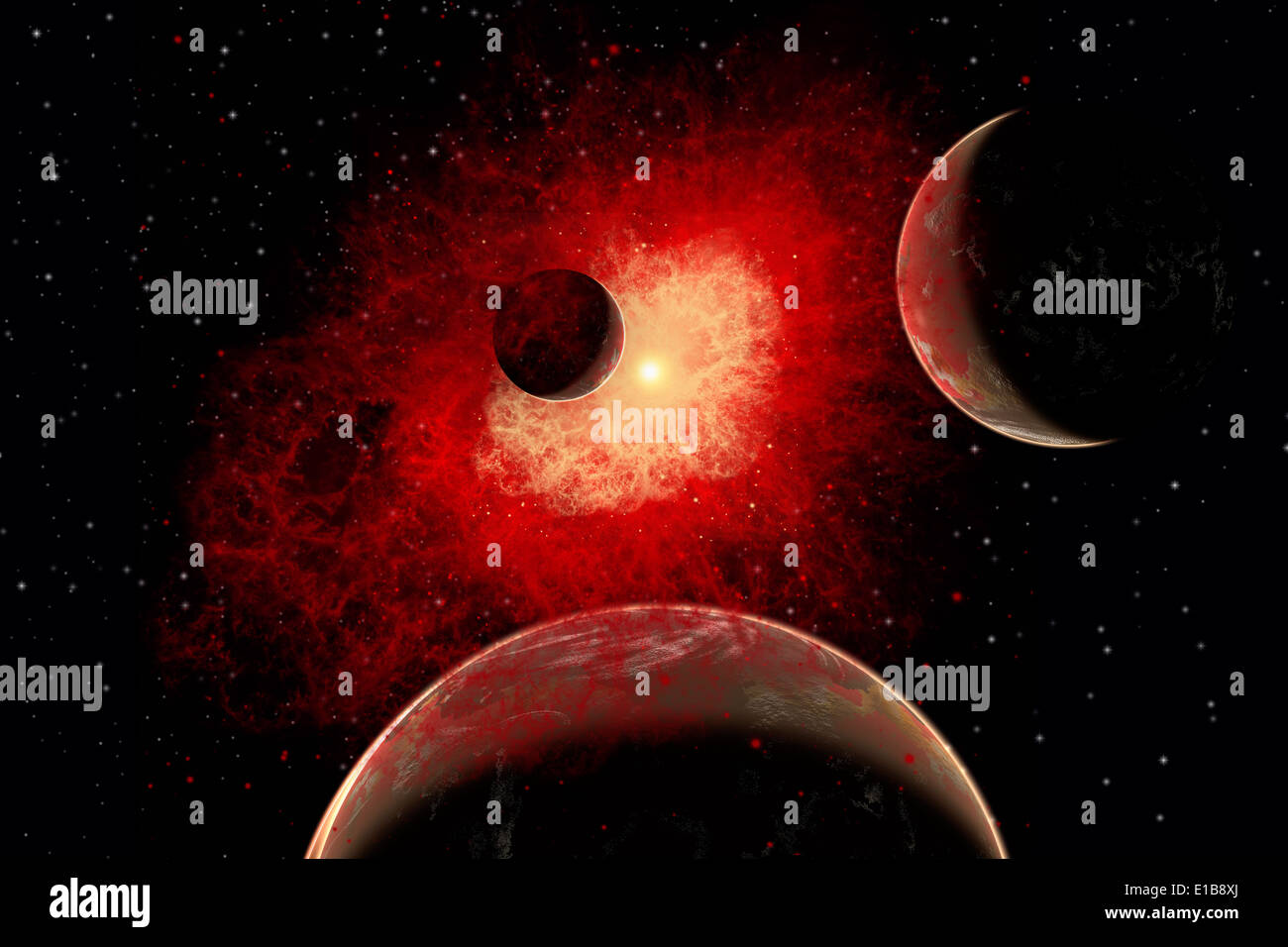 A Dying Star System. Stock Photo
