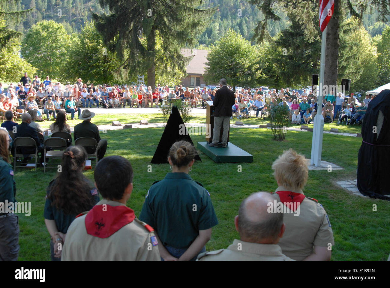 St. Maries Memorial Rededication Stock Photo