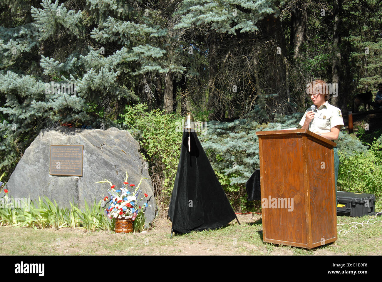 Savenac Memorial Grove Rededication Stock Photo