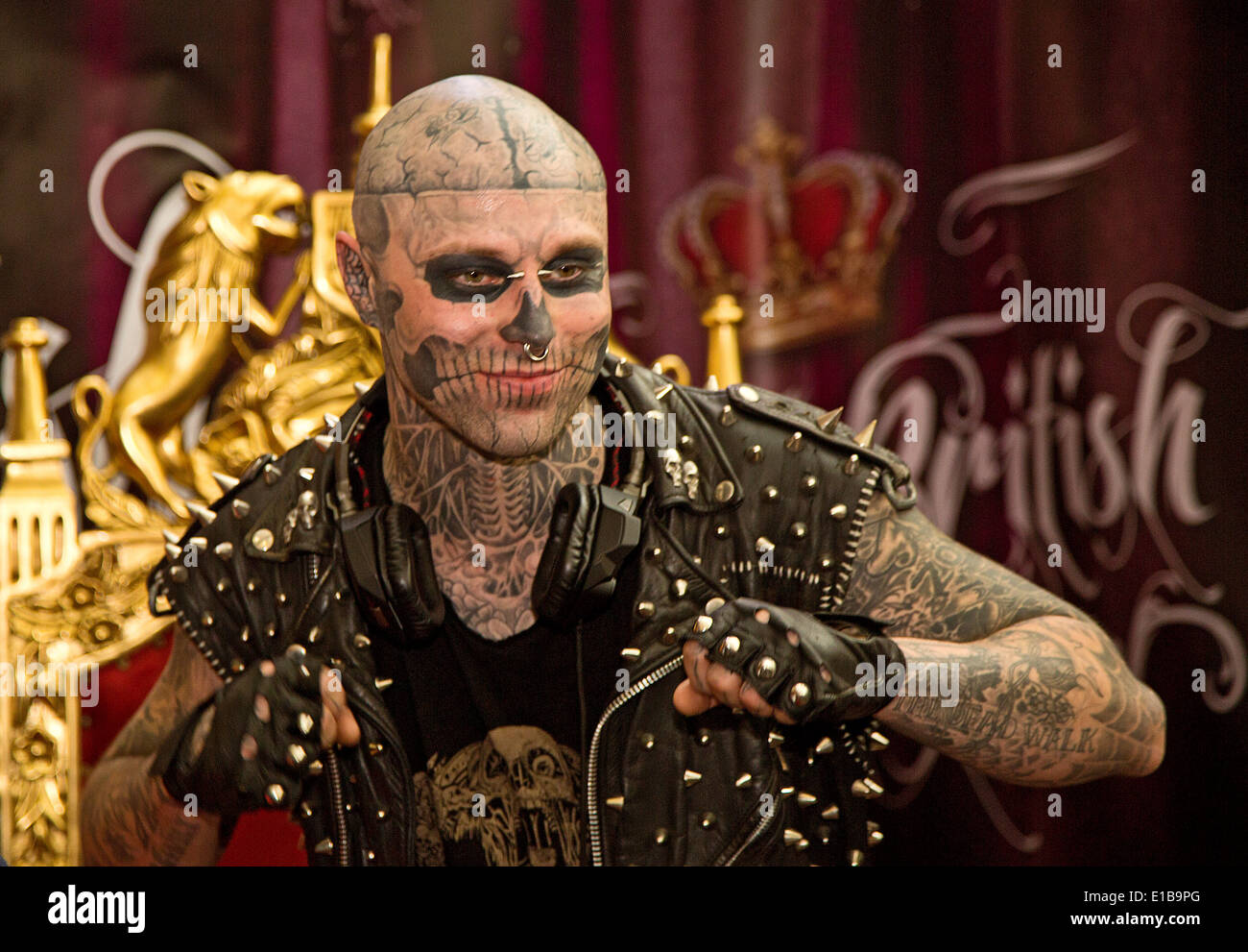 Zombie Boy, Rick Genest, British Tattoo Show, London Stock Photo
