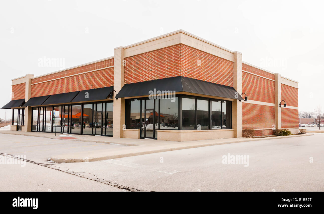 New Commercial, Retail and Office Space available for sale or lease. Strip Mall. Commercial offices Stock Photo