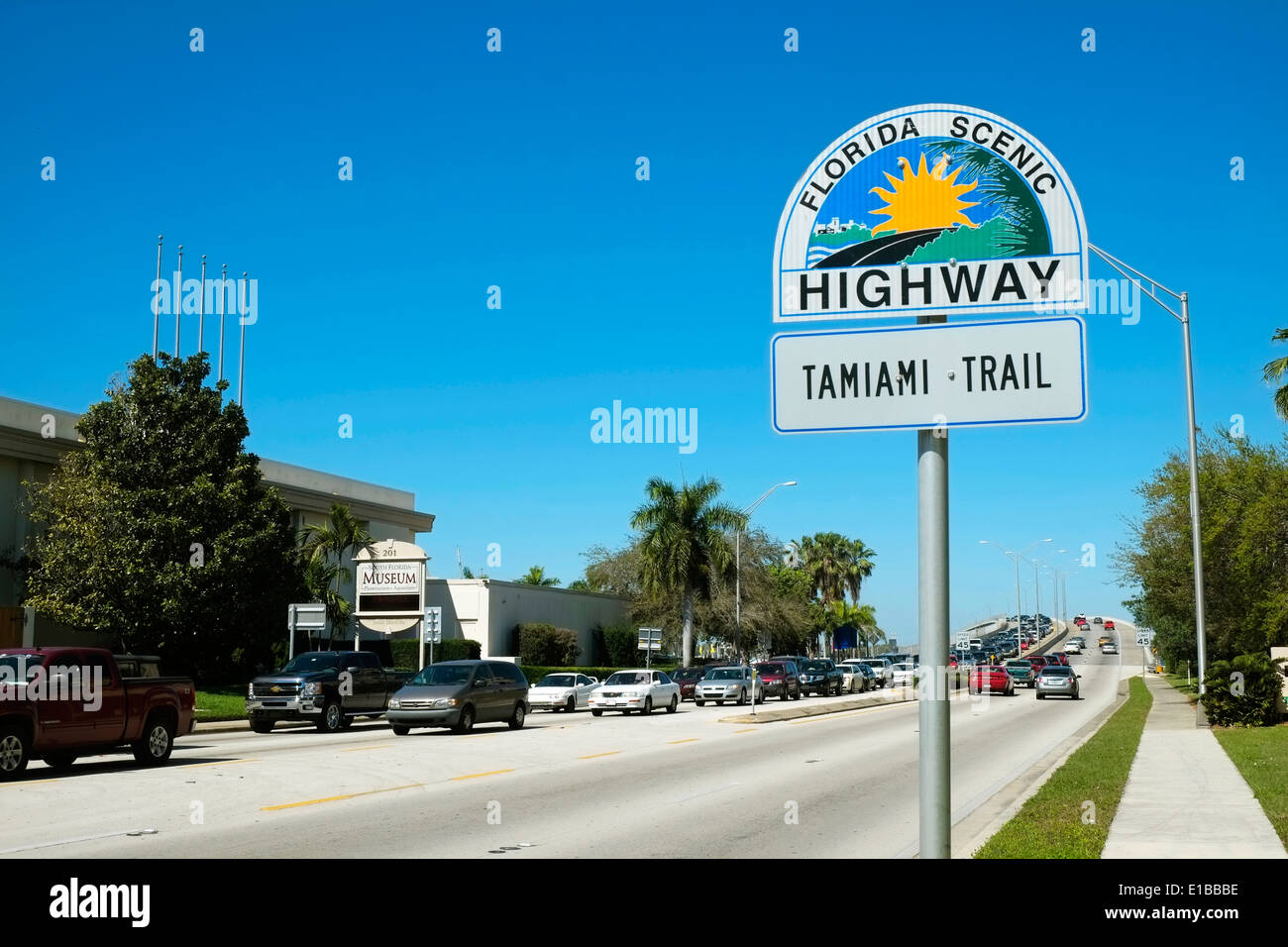 Florida Scenic Highway sign Tamiami - Florida Scenic Highway Sign Tamiami Trail At Bradenton Florida Fl E1BBBE 