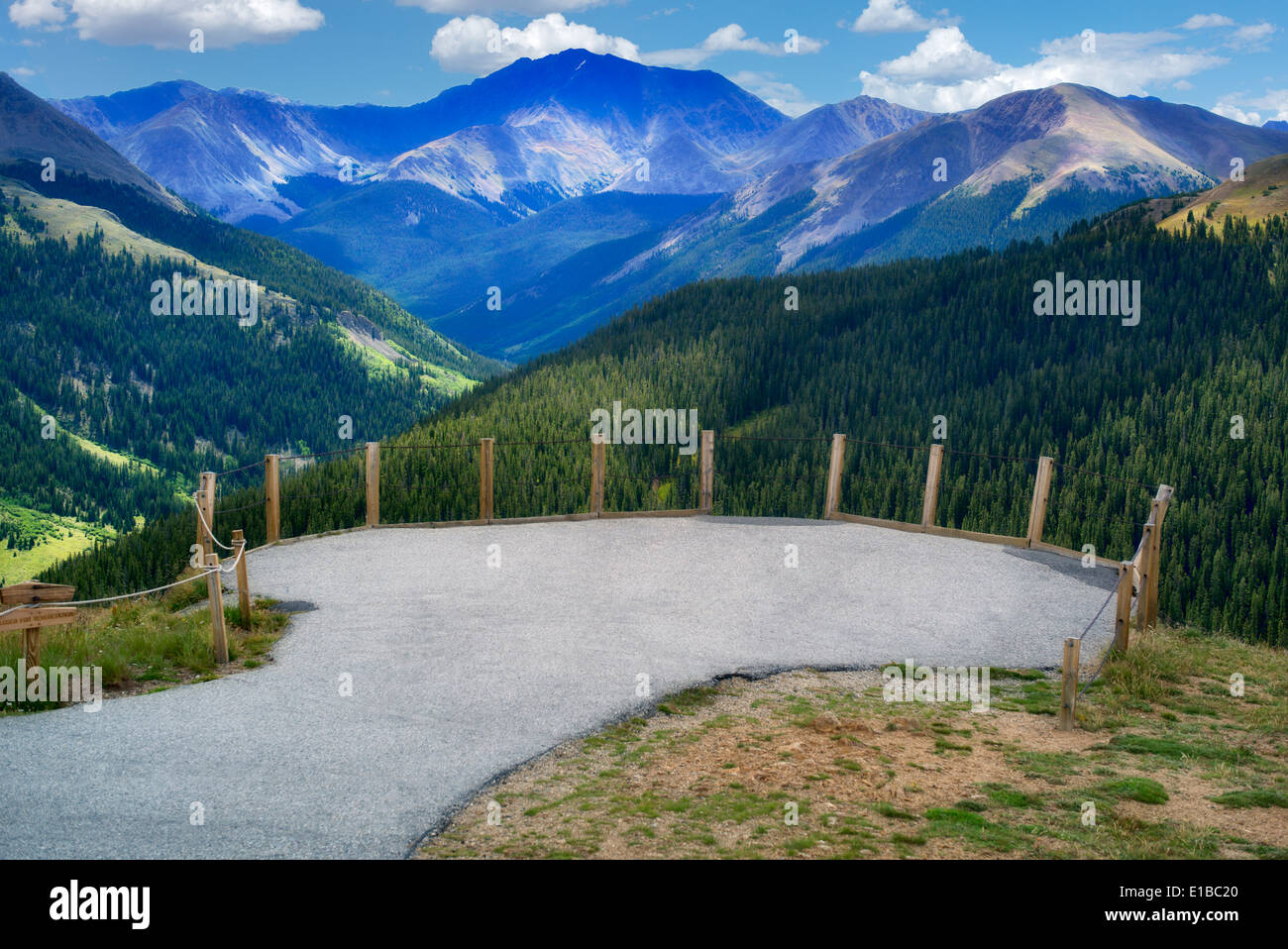 Overlook at Independence Pass (continental divide). Colorado Stock Photo