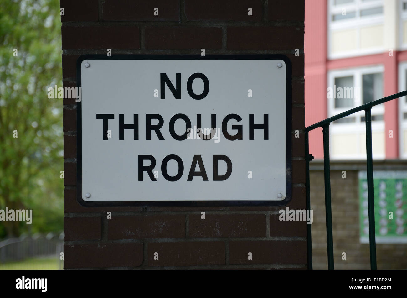 No through road sign Stock Photo