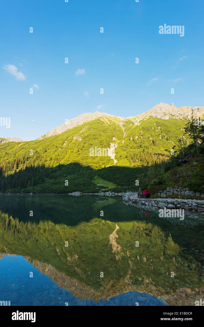 Europe, Poland, Carpathian Mountains, Zakopane, Lake Morskie Oko (Eye of the Sea) Stock Photo