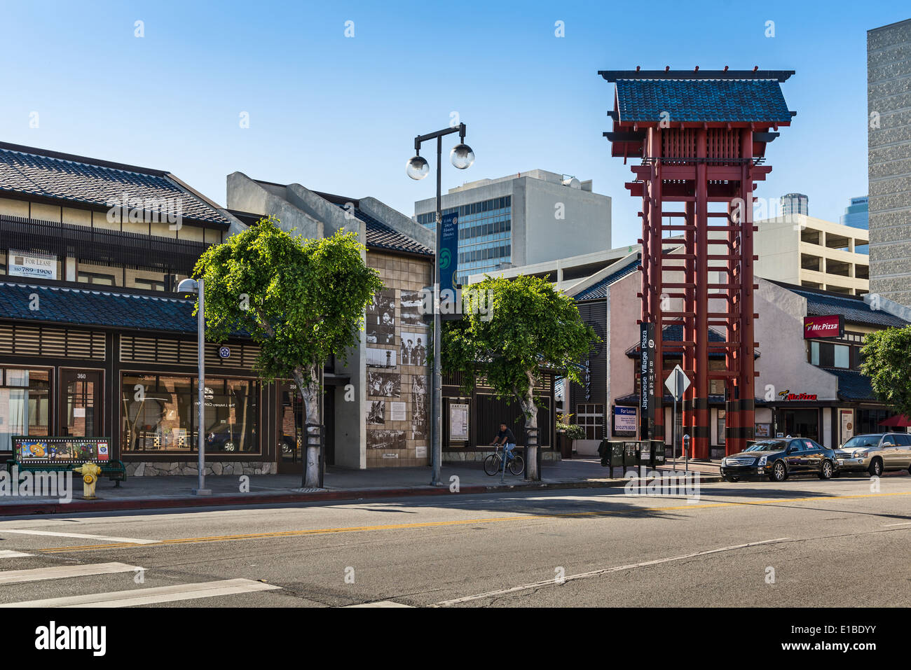 Little Tokyo located in downtown Los Angeles. Stock Photo