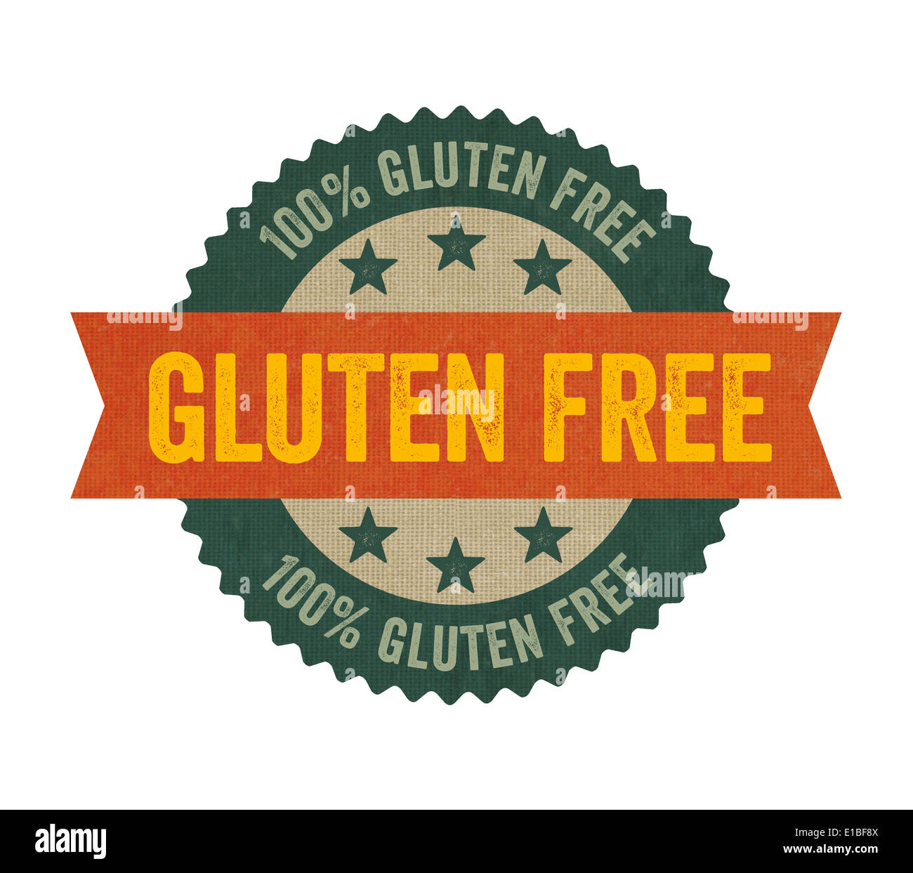 Label with the text Gluten free Stock Photo Alamy