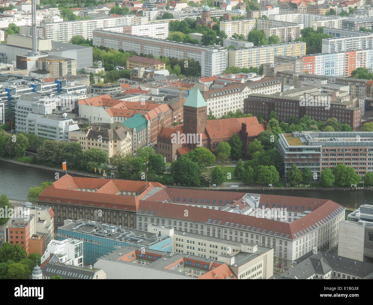 Aerial view of the city of Berlin in Germany Stock Photo - Alamy