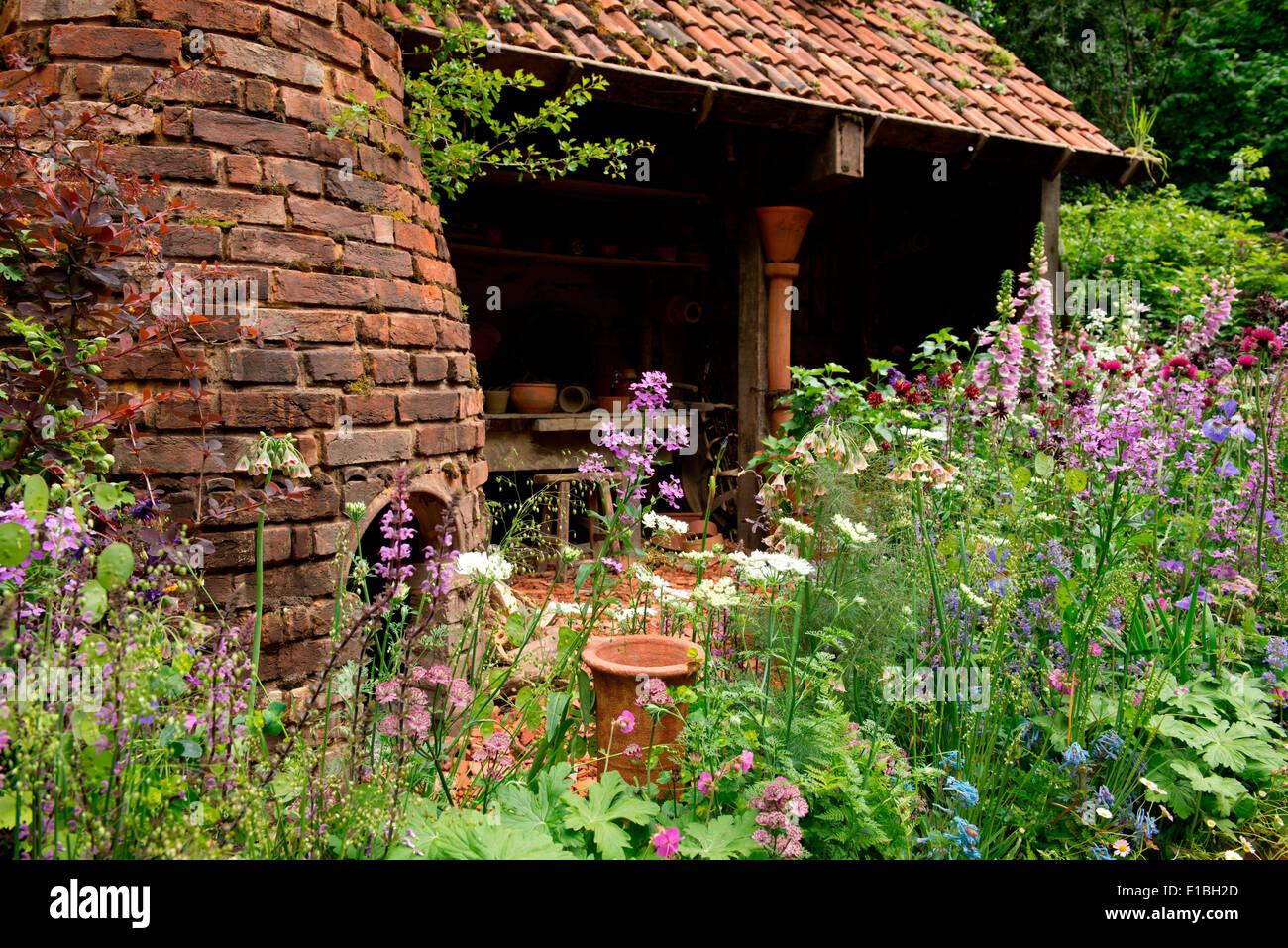 The DialAFlight Potter's Garden, an artisan garden gold medal winner at