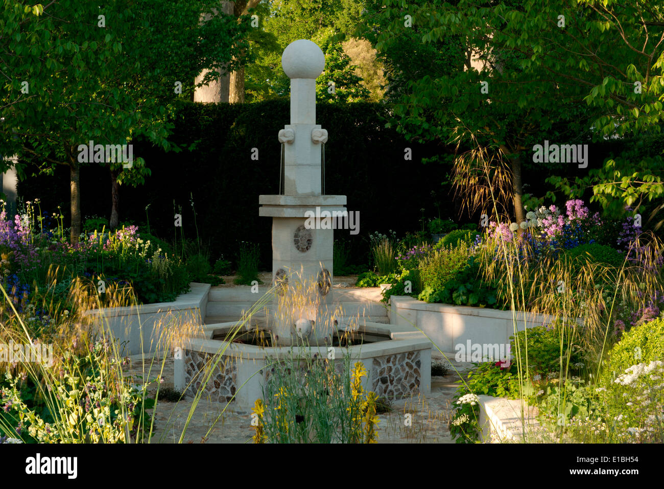 The M&G Garden at the RHS Chelsea Flower Show 2014, designed by Cleve West and winner of a gold medal Stock Photo