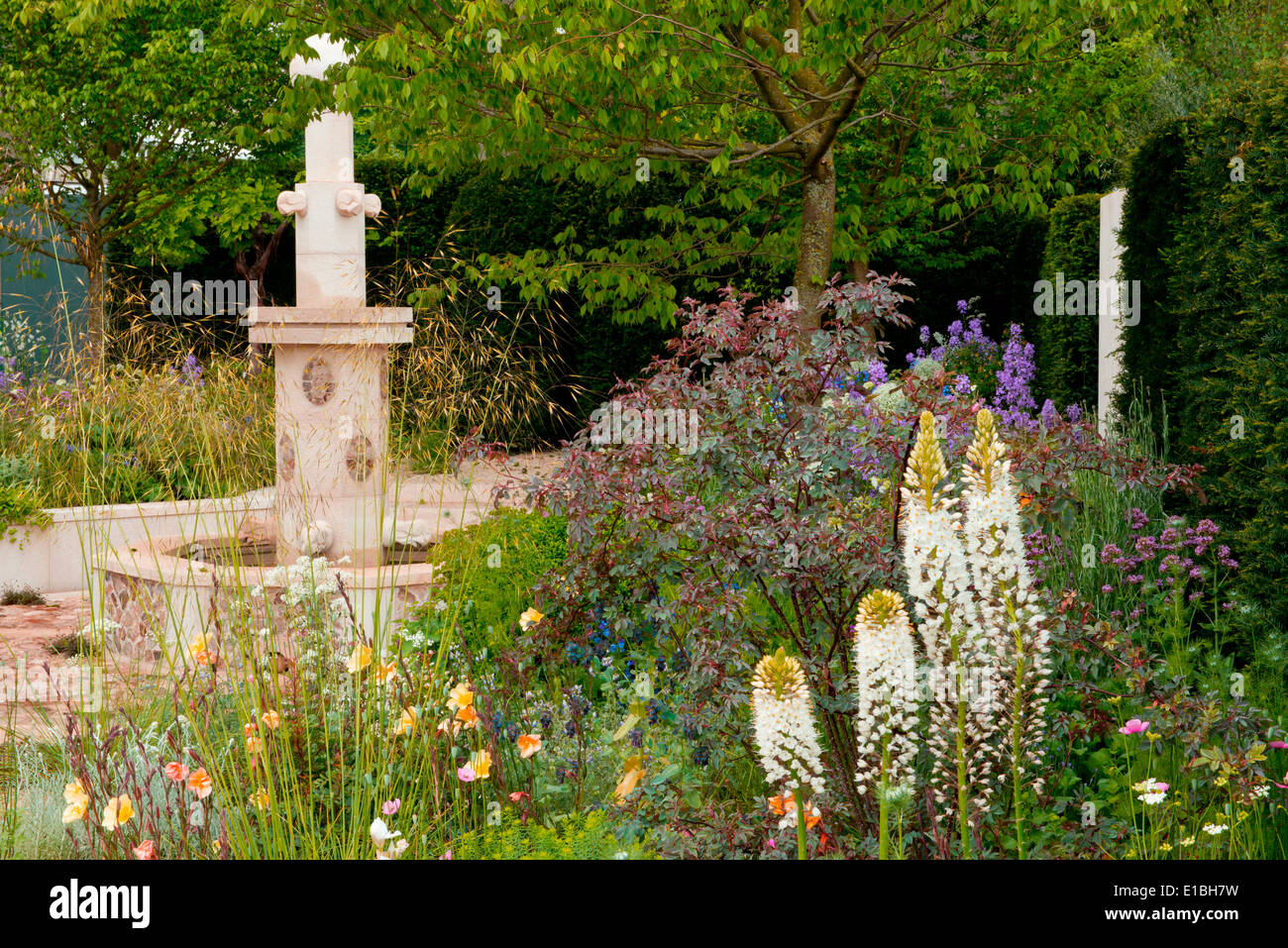 The M&G Garden at the RHS Chelsea Flower Show 2014, designed by Cleve West and winner of a gold medal Stock Photo