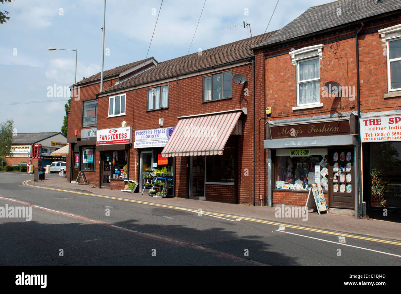 High Street, Quarry Bank, West Midlands, England, UK Stock Photo