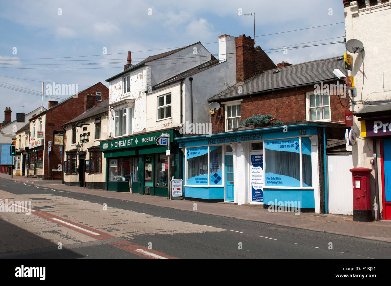 High Street, Quarry Bank, West Midlands, England, UK Stock Photo Alamy