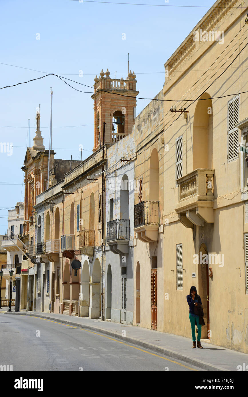 Street scene, Saint Paul's Bay (San Pawl il-Baħar), Northern District, Republic of Malta Stock Photo