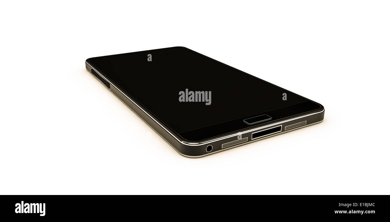 modern smart phone isolated on white background Stock Photo - Alamy
