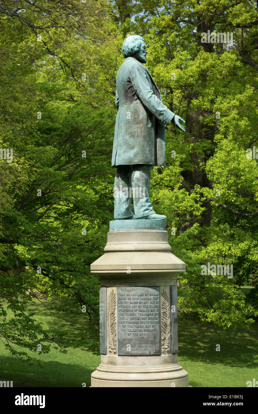 Frederick Douglass statue in Highland park Rochester NY Stock Photo Alamy