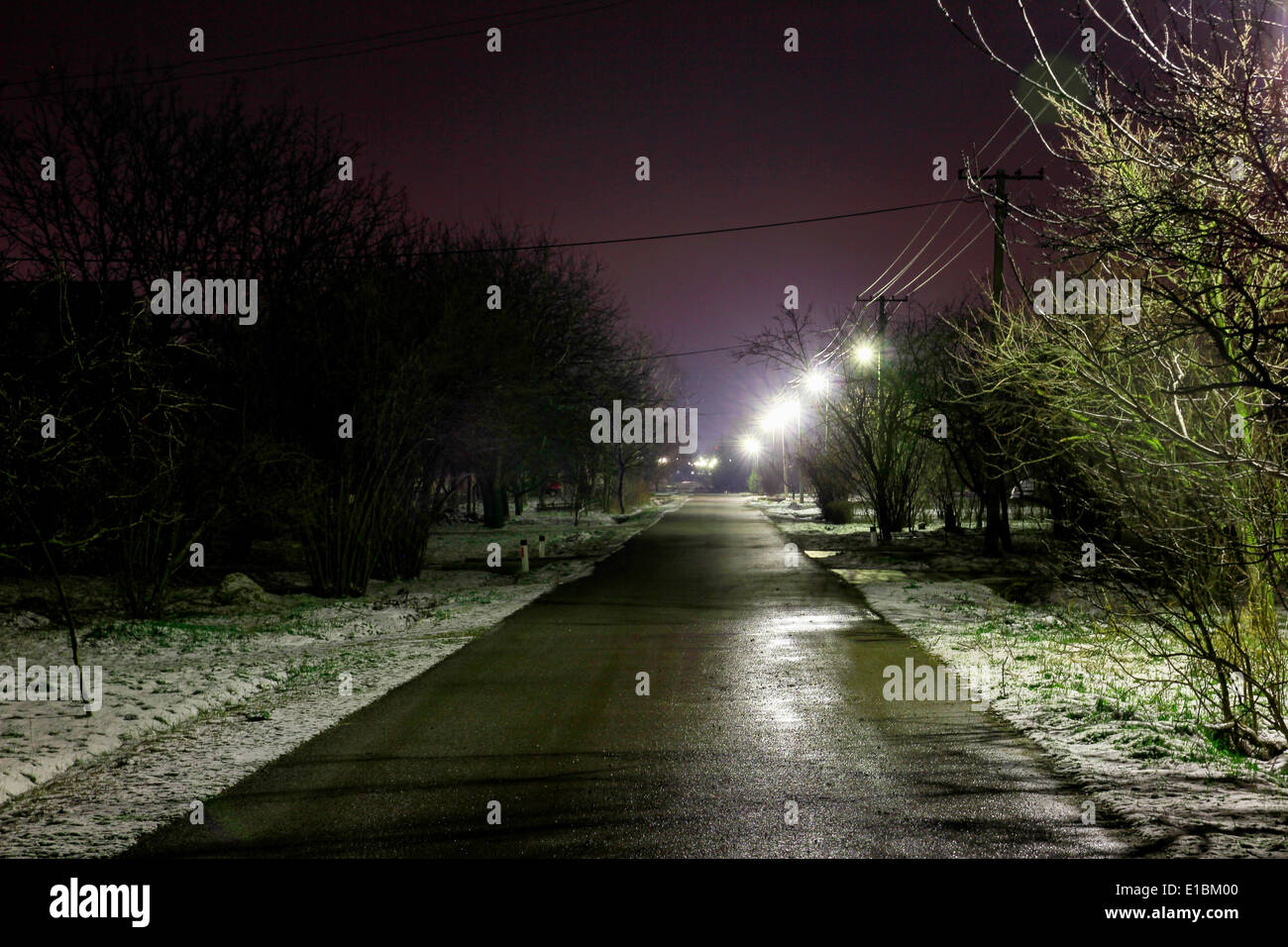 Reflections rural scene snow hi-res stock photography and images - Alamy
