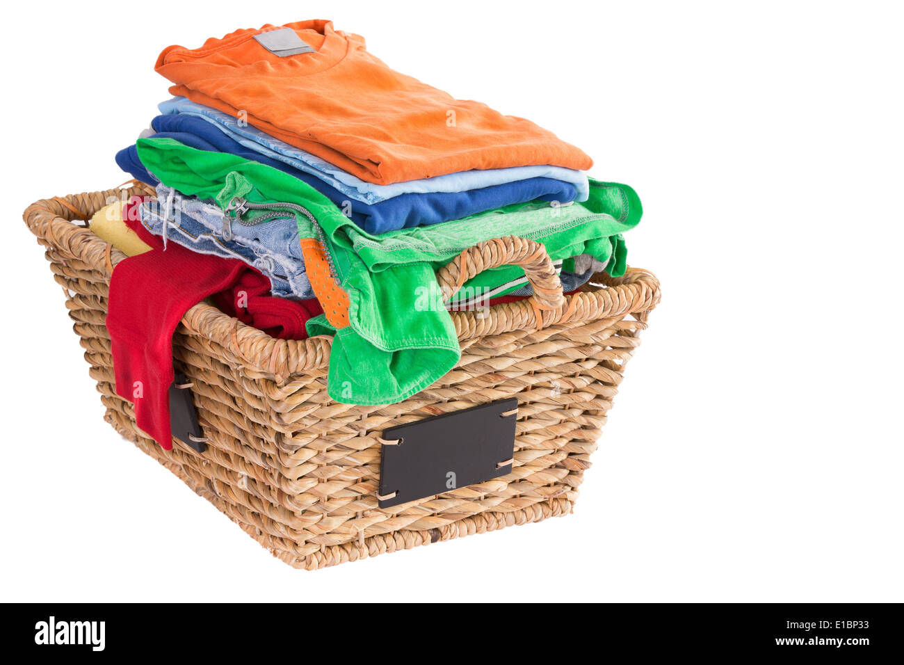 Washing basket isolated hires stock photography and images Alamy