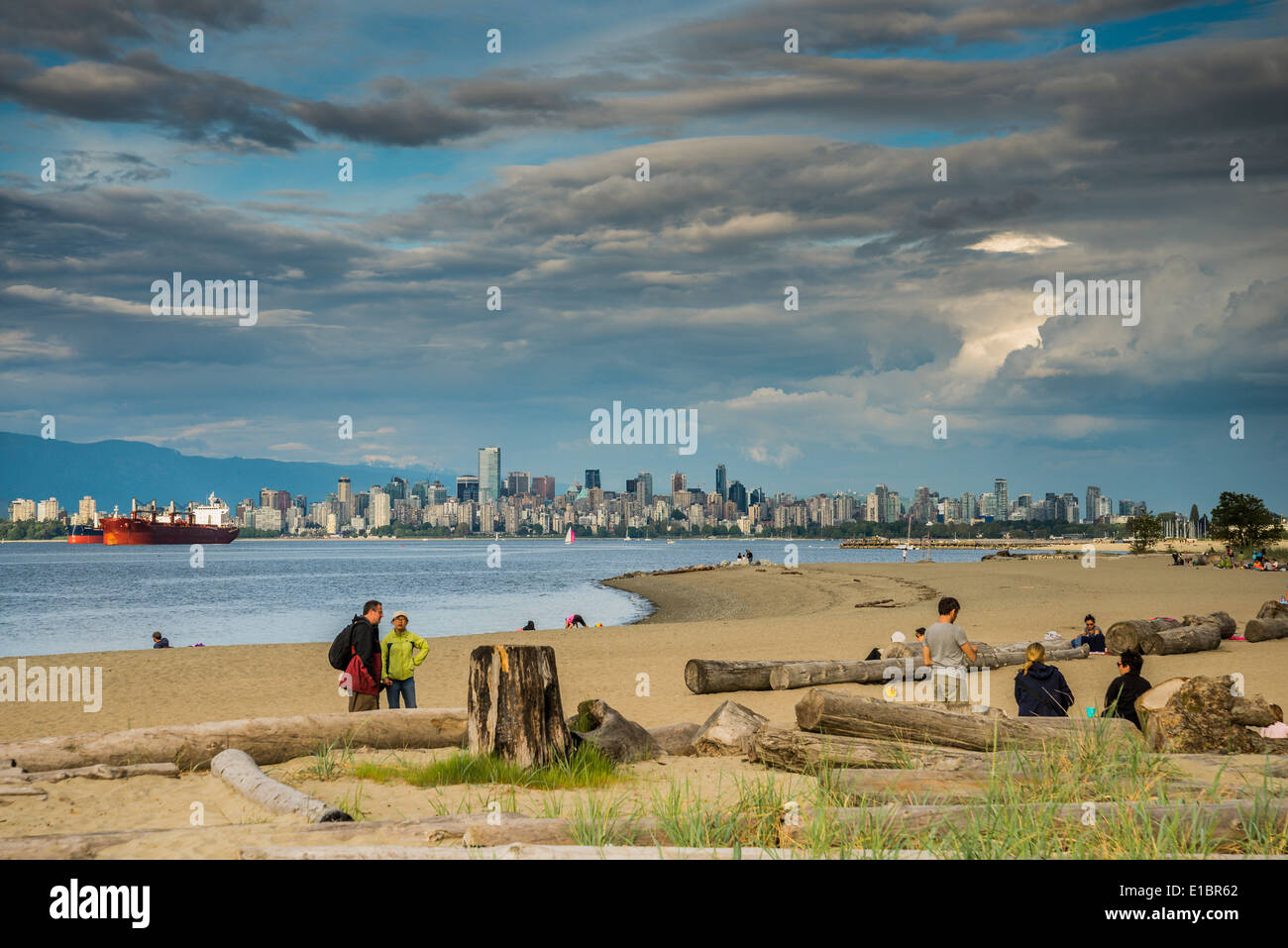 Spanish Banks beach, Vancouver, British Columbia, Canada Stock Photo
