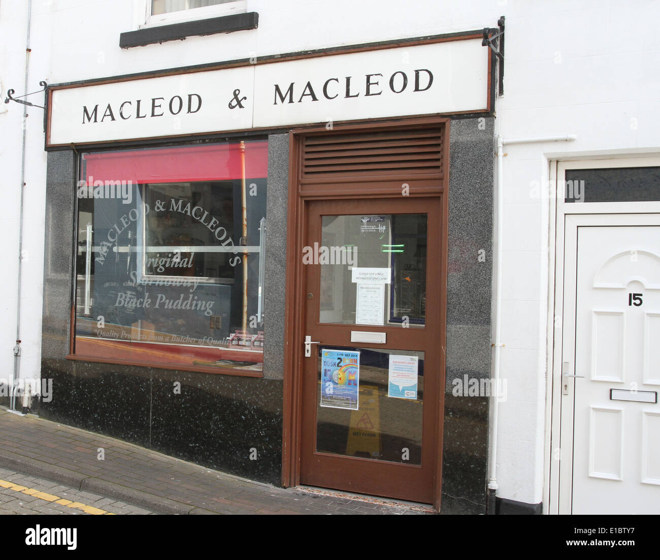 Exterior of Macleod and Macleod Stornoway black pudding Isle of Lewis