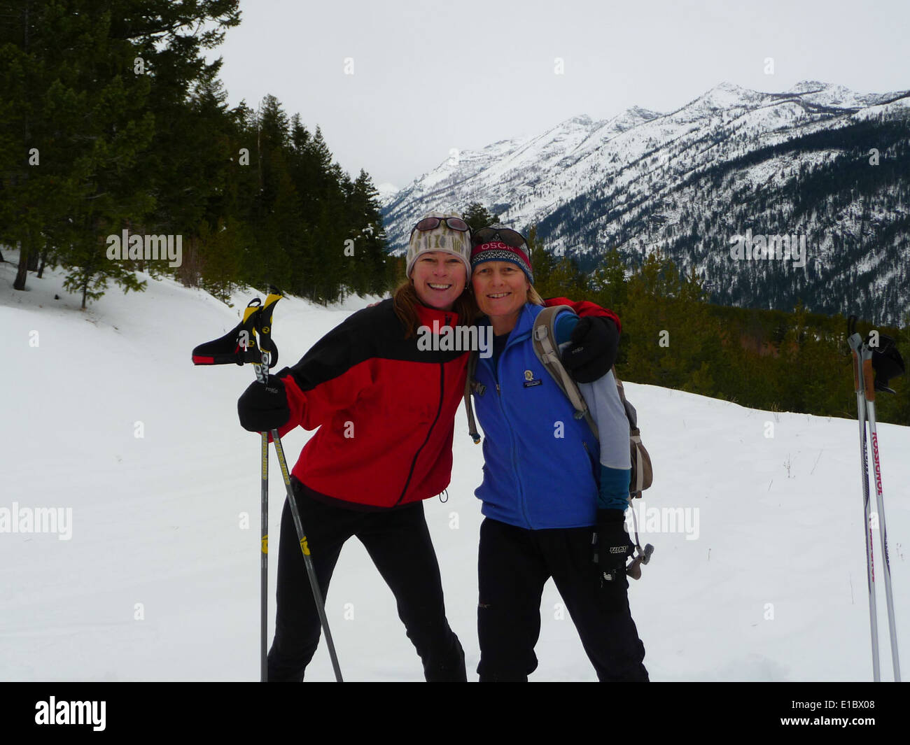 Lake Como ski trails Stock Photo Alamy