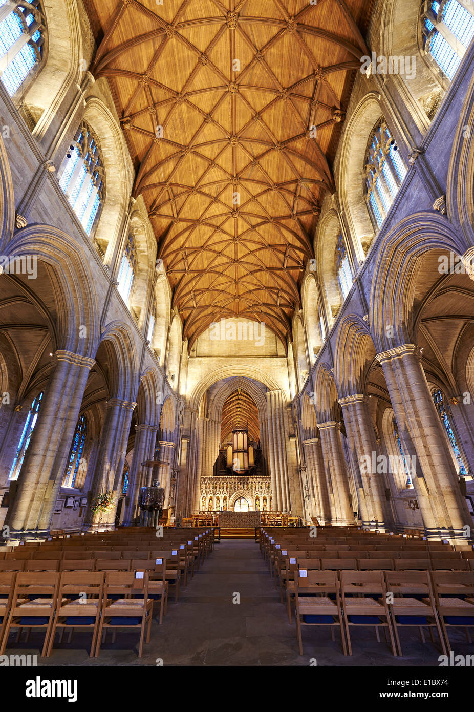 Ripon Cathedral interior, Ripon North Yorkshire, Northern England Stock