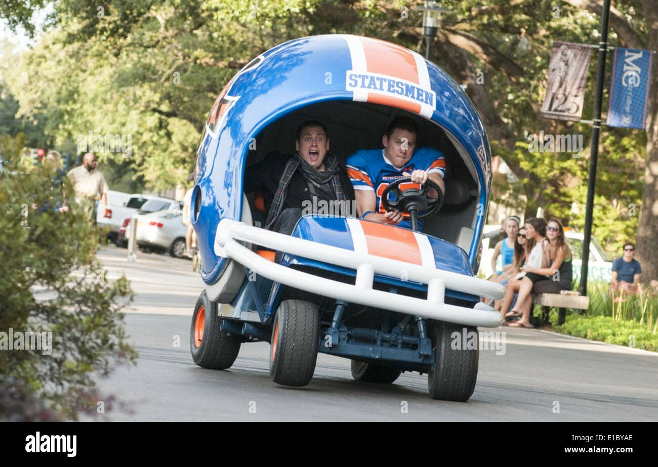 22 JUMP STREET - 2014 Columbia Pictures film with Channing Tatum (at right) and Jonah Hill Stock Photo