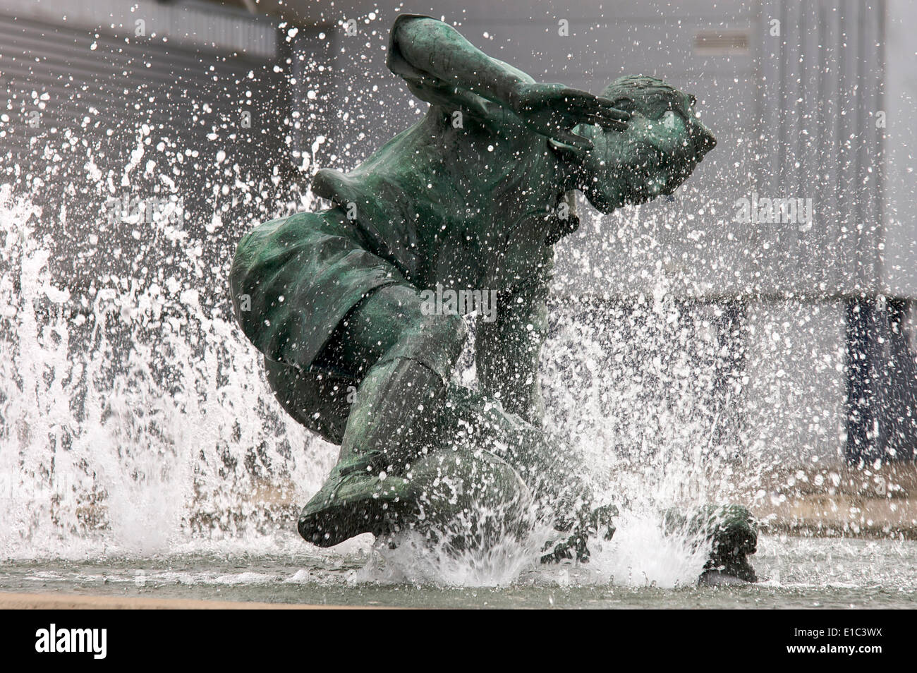 The Splash statue outside Preston North End football ground Stock Photo Alamy