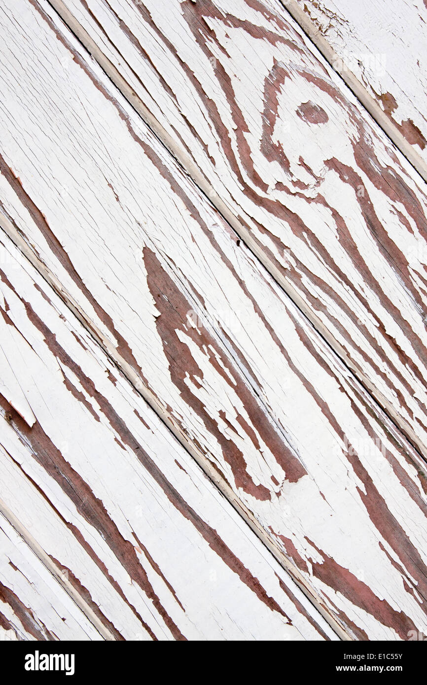 white peeling paint on slatted wooden door Stock Photo Alamy