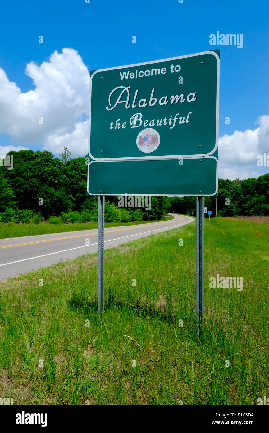 Welcome alabama sign al us hi-res stock photography and images - Alamy