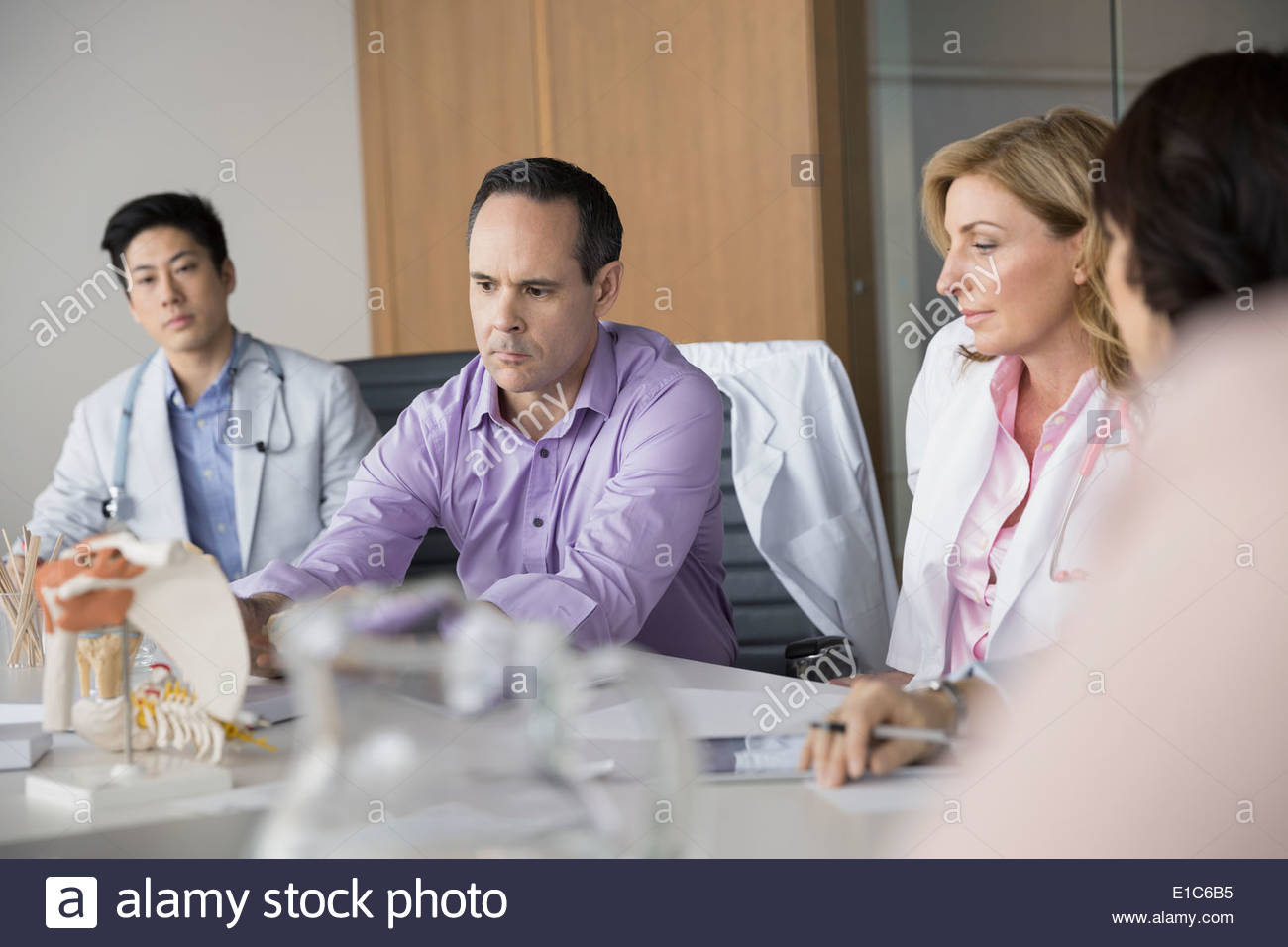 Doctors meeting in conference room Stock Photo - Alamy