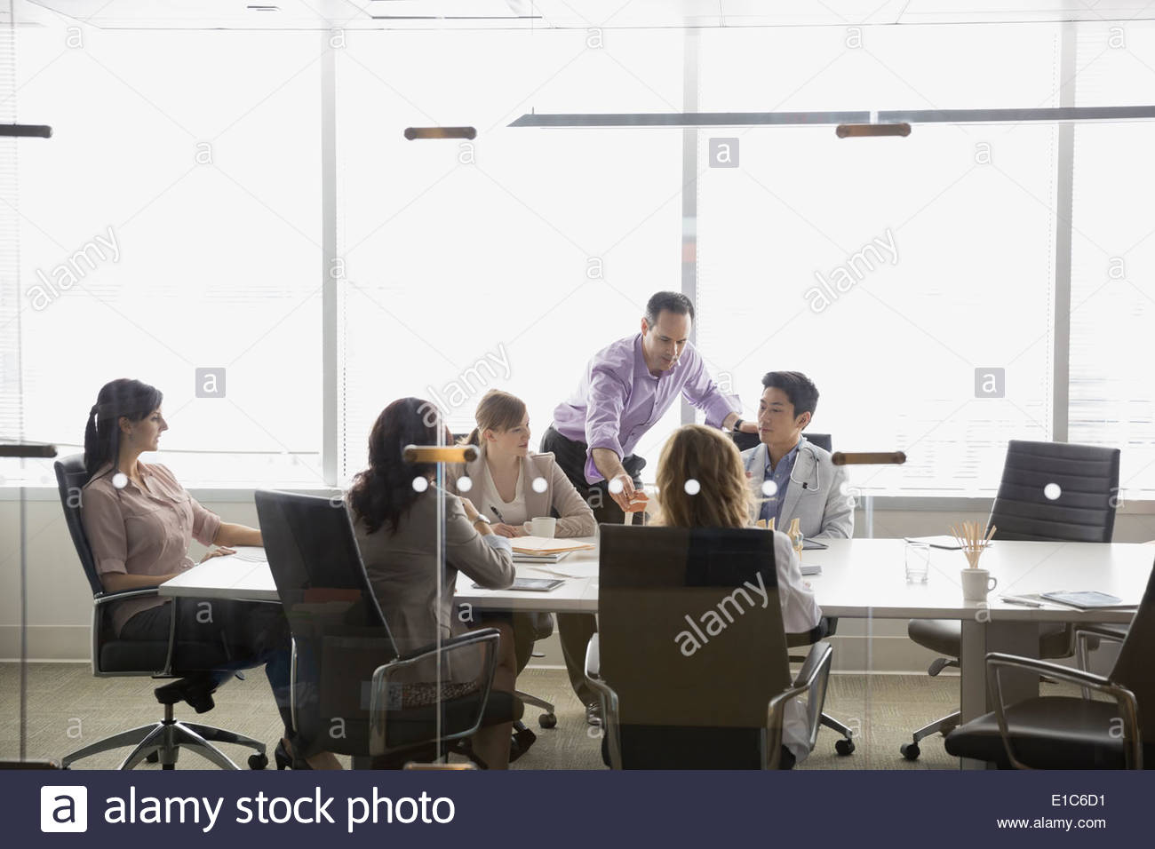 Doctors meeting in conference room Stock Photo - Alamy
