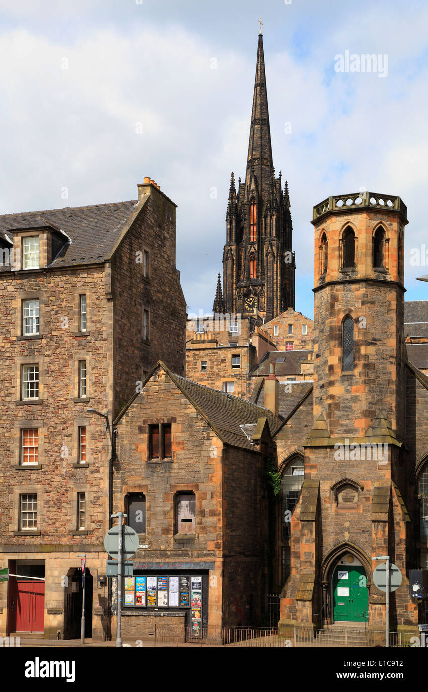 UK, Scotland, Edinburgh, Cowgate, historic architecture, Stock Photo