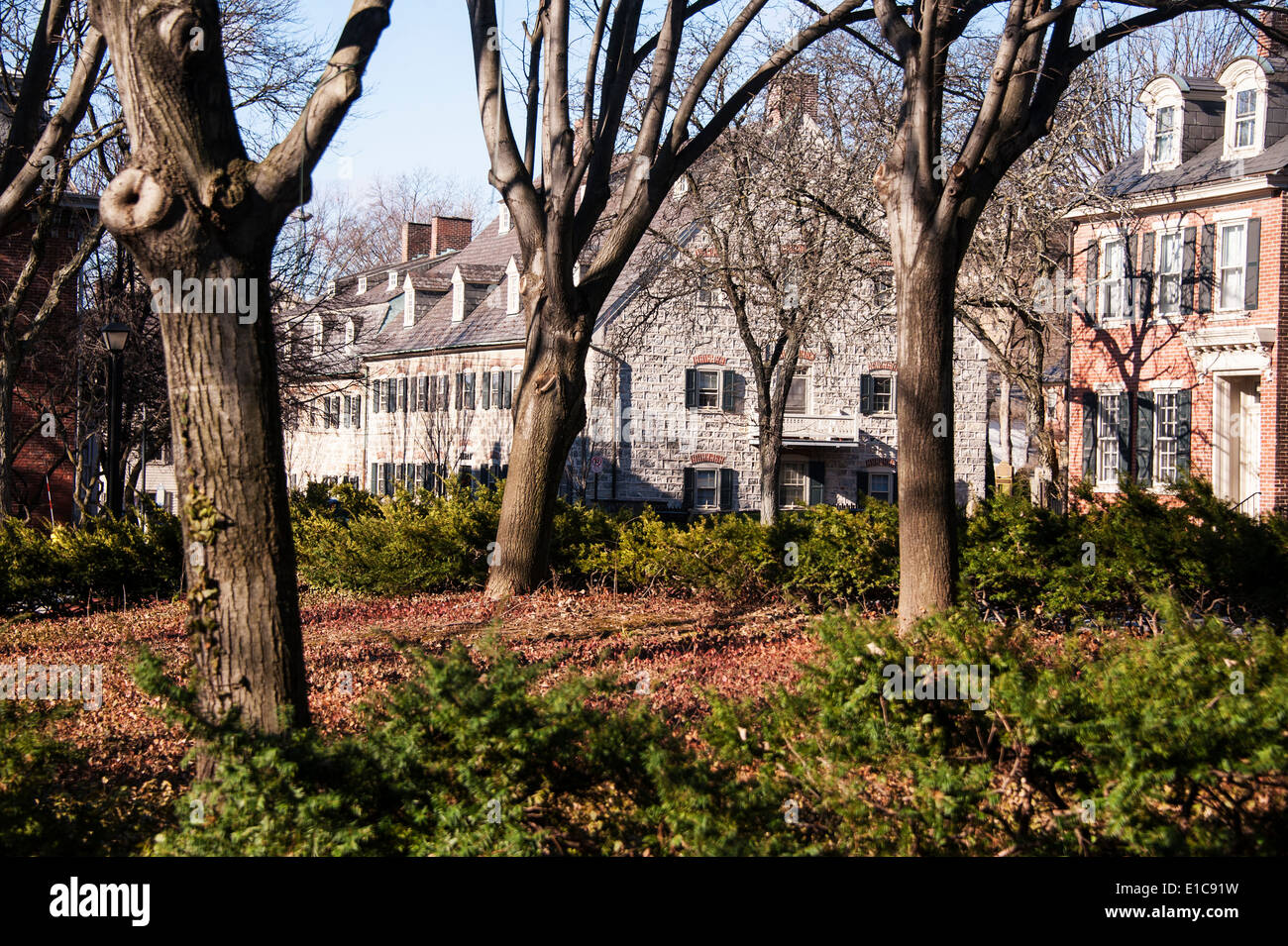 Historic homes in Bethlehem, PA Stock Photo Alamy
