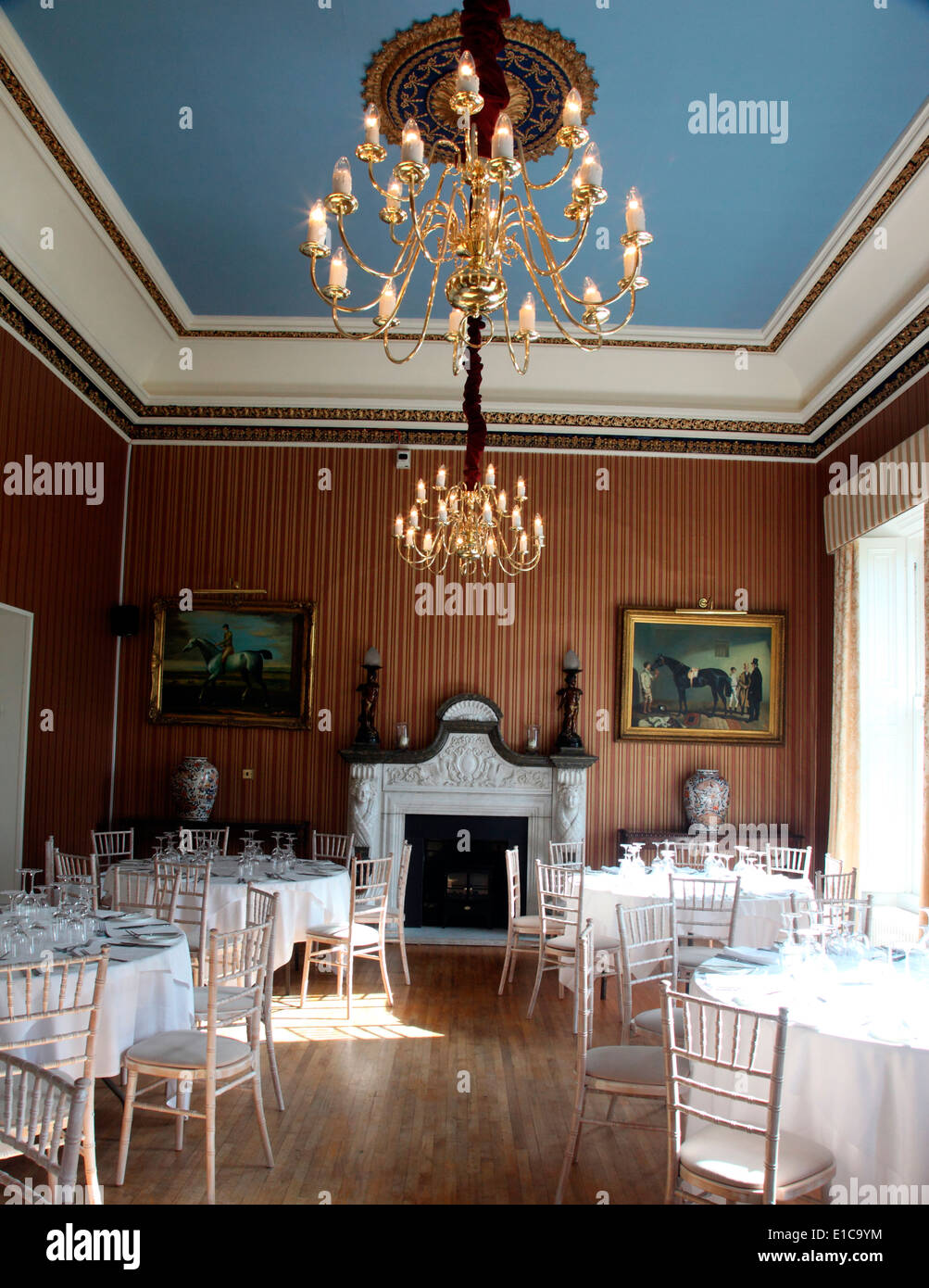 Virginia Park Lodge dining room, County Cavan, Ireland Stock Photo
