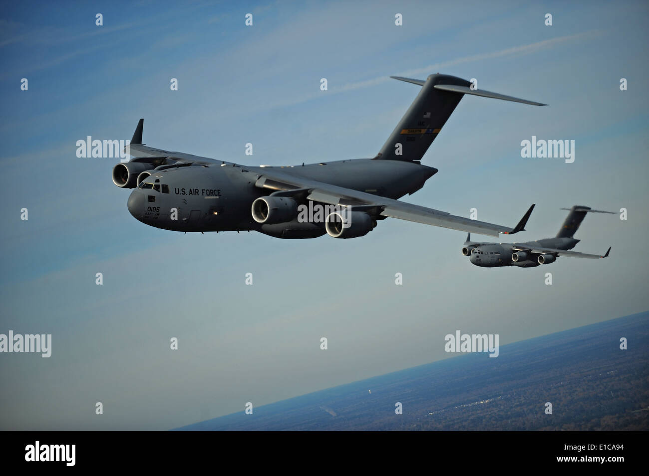 U.S. Air Force C-17 Globemaster III aircraft from Charleston Air Force ...