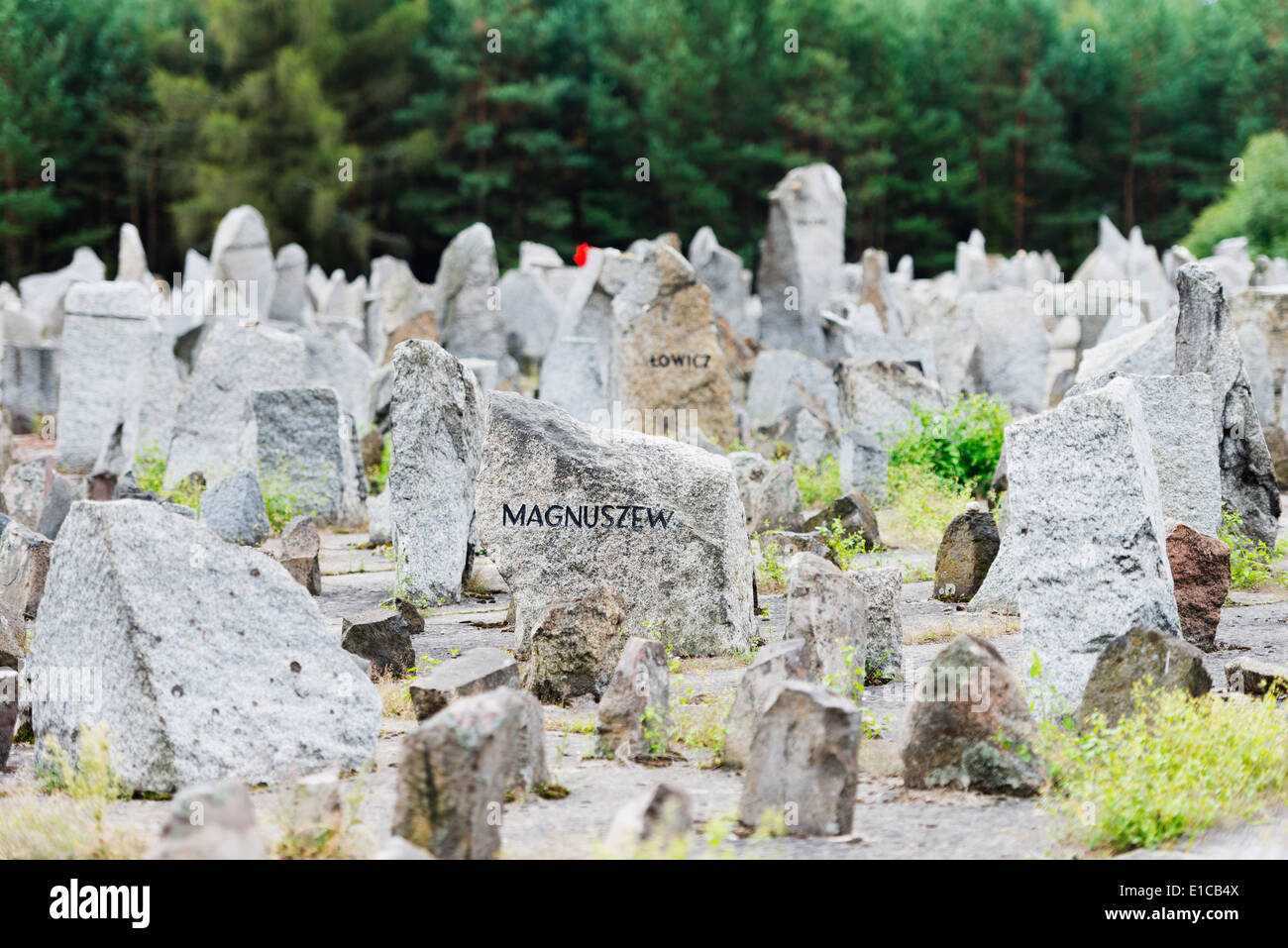 Europe, Poland, Treblinka extermination camp, World War II memorial site Stock Photo