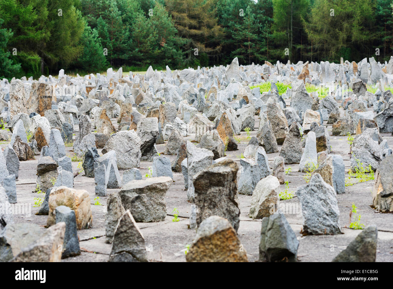 Europe, Poland, Treblinka extermination camp, World War II memorial site Stock Photo