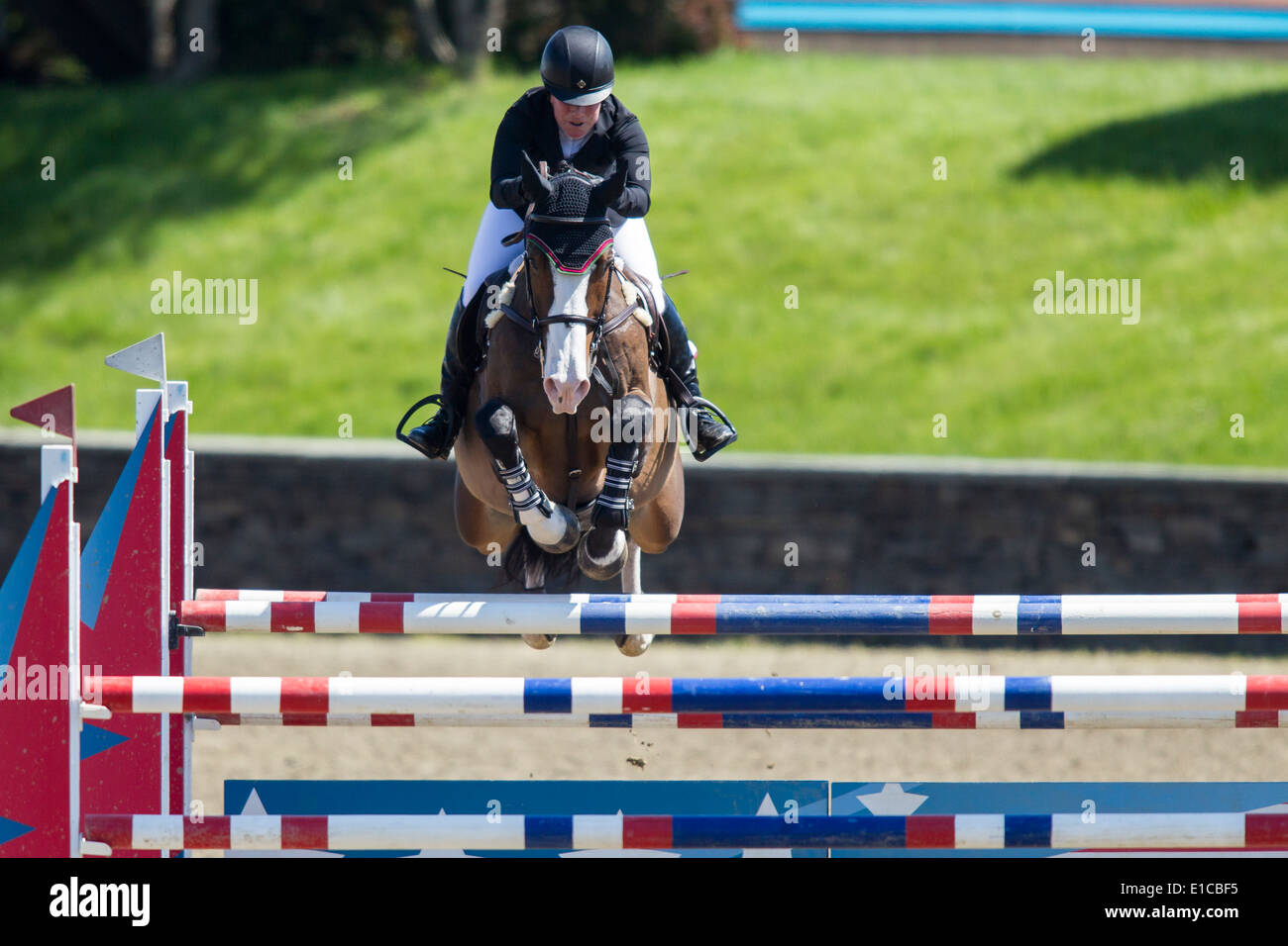 HITS on the Hudson Show Jumping, Saugerties, NY Stock Photo
