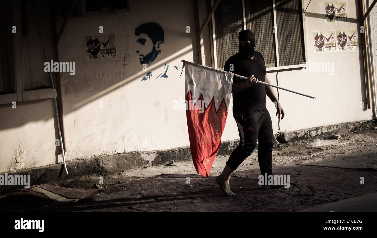 Abu Saiba, Bahrain. 30th May, 2014. Bahrain, Abu Saiba clashes by