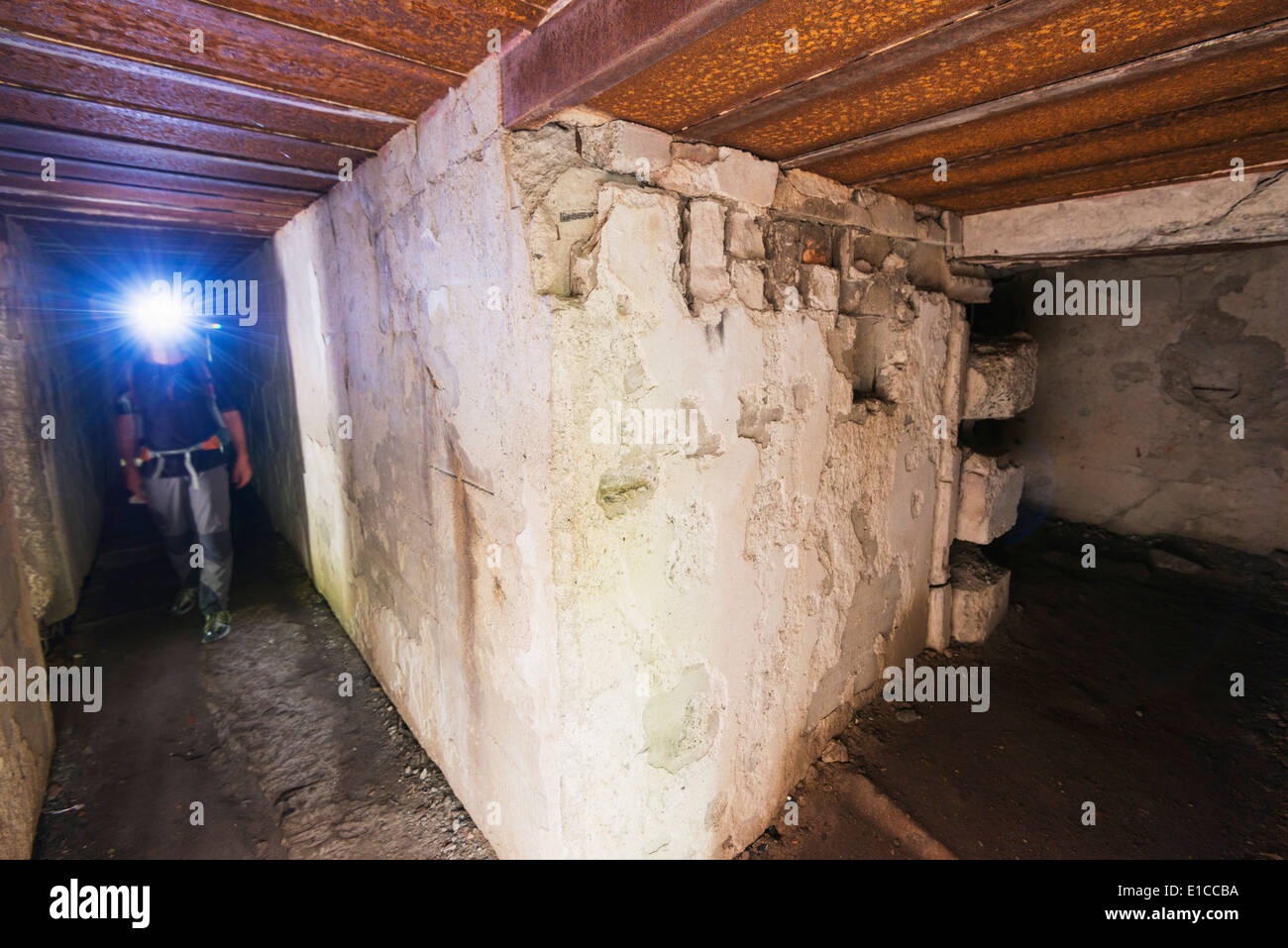 Europe, Poland, Masuria, The Wolfs Lair, Hitlers World War II secret bunker, bunker 13 Hitlers bunker Stock Photo