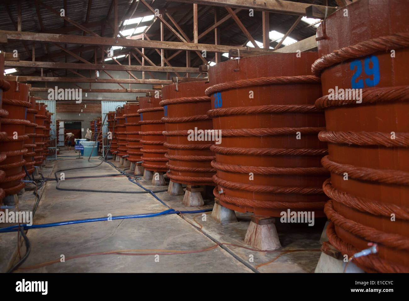 Fish Sauce Factory Phu Quoc Island Vietnam Stock Photo
