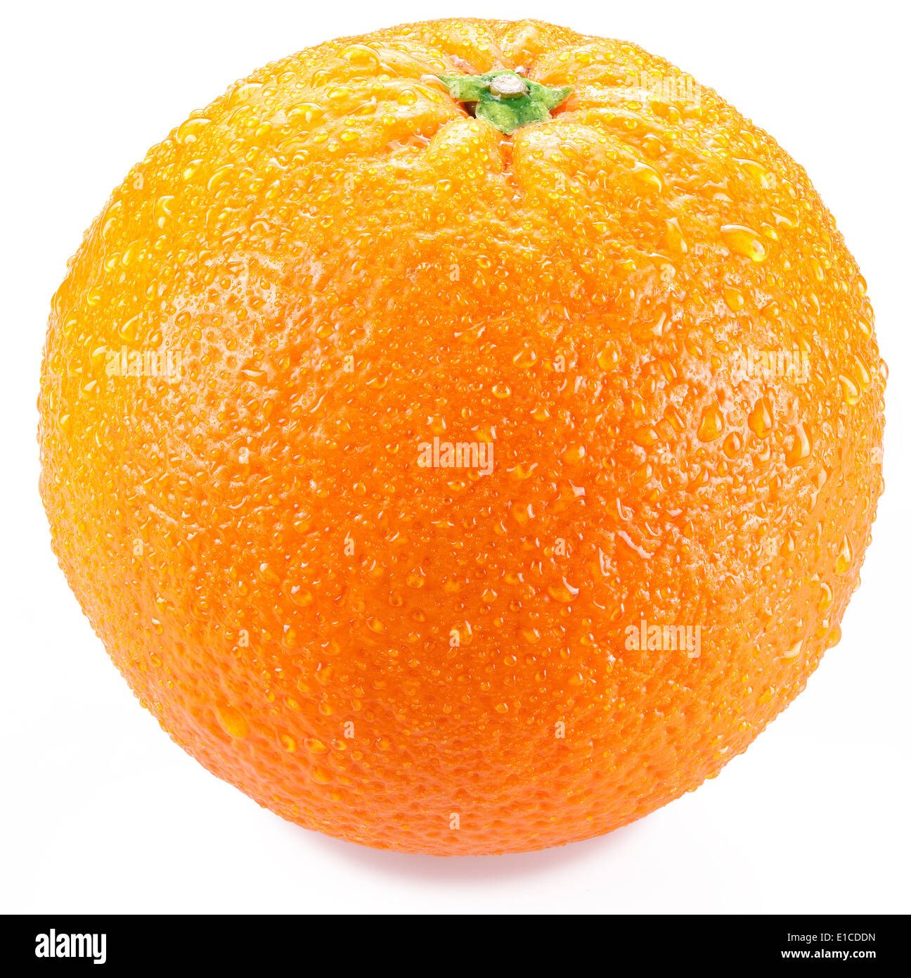 Orange isolated on a white background. Image with a maximum depth of field. Stock Photo